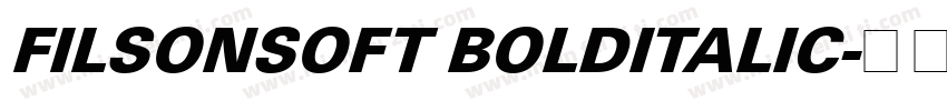 FILSONSOFT BOLDITALIC字体转换